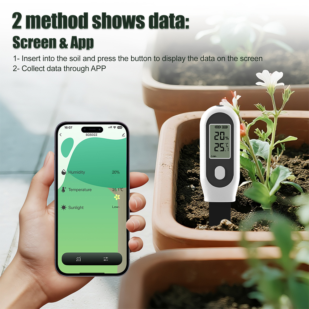 Smart Garden Sensors - 3 in 1 Soil Tester Zigbee