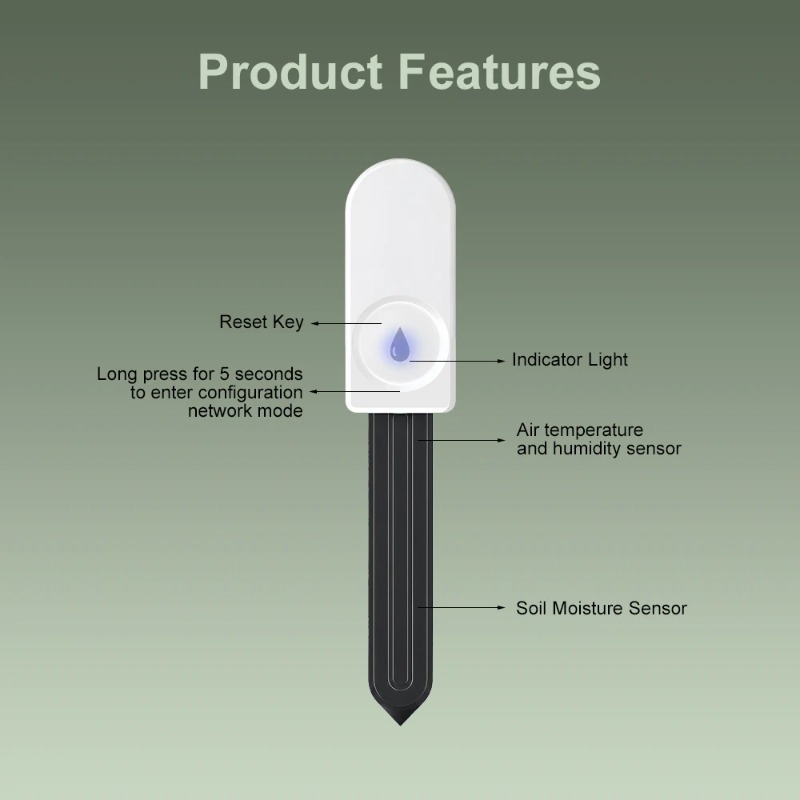 Zigbee Smart Soil Moisture Sen - Smart Garden Sensors ulasan dan harga