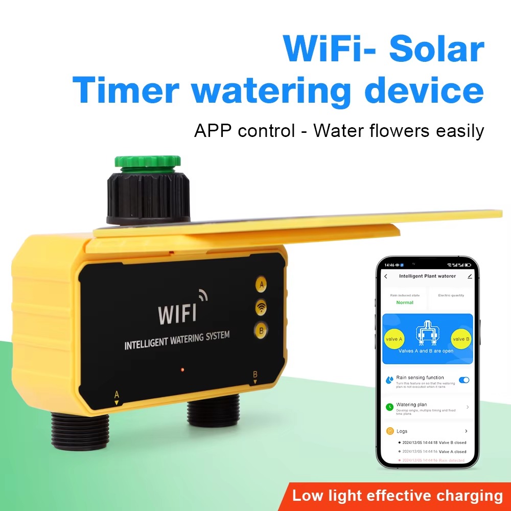 1/2 Outlets WIFI Solar Irrigat - Smart Garden Lock ulasan dan harga