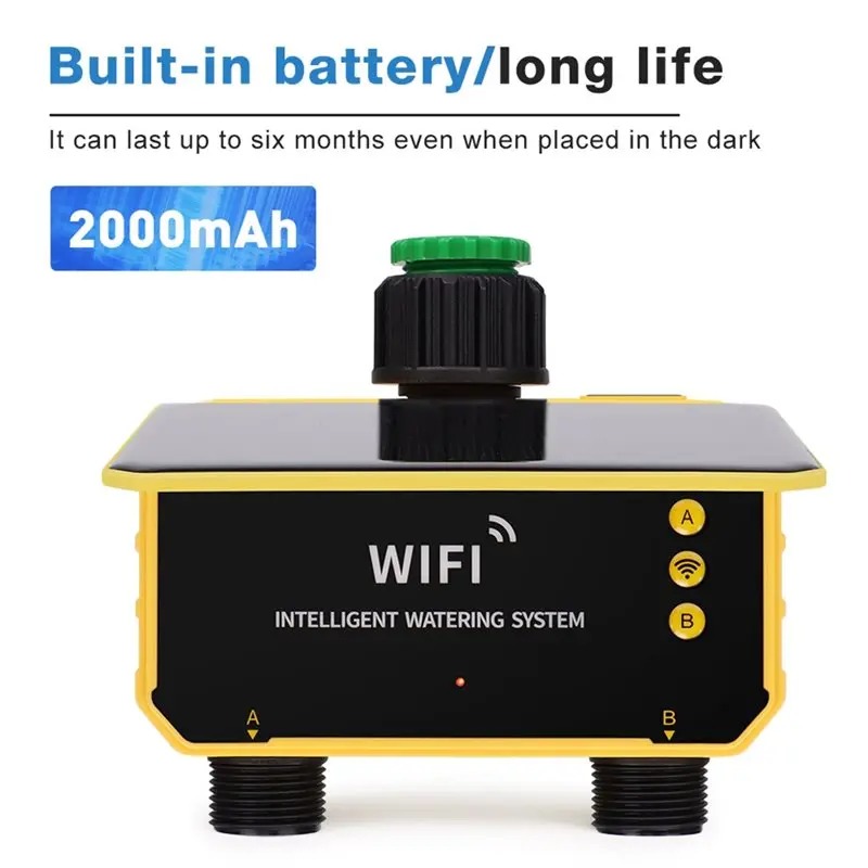 1/2 Outlets WIFI Solar Irrigat - Smart Garden Lock ulasan dan harga