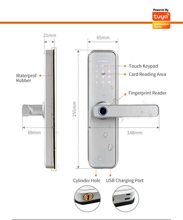 Cerradura Intelige X5 Waterpro - Smart Garden Door Lock ulasan dan harga