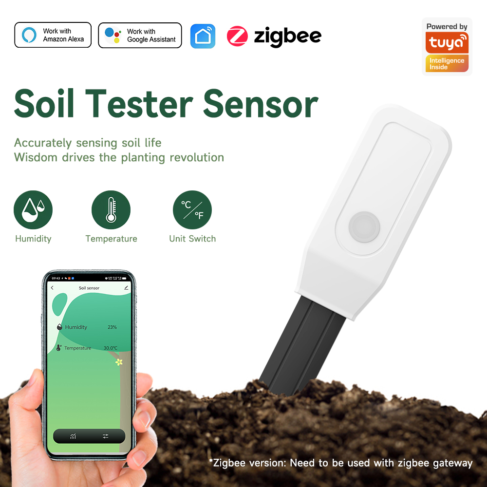 iHseno Tuya Zigbee Smart Soil  - Smart Garden Sensors ulasan dan harga