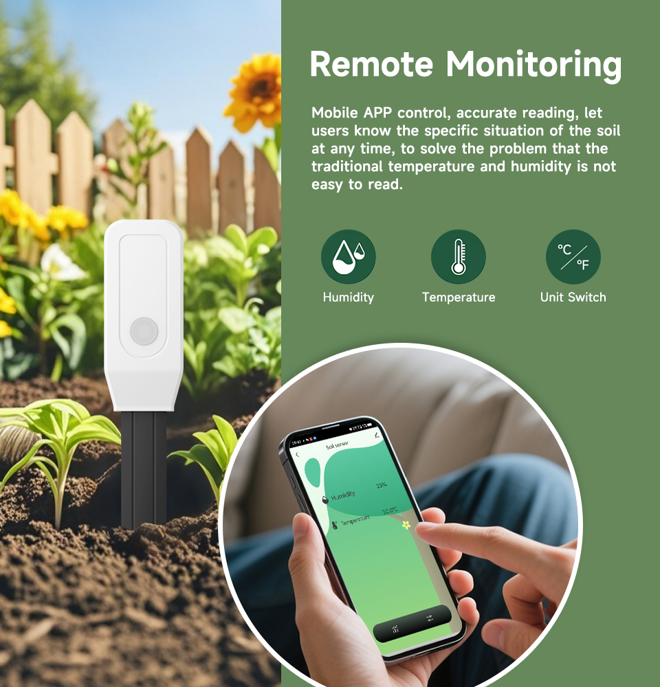 Smart Soil Tester Sensor, Zigb - Smart Garden Sensors ulasan dan harga