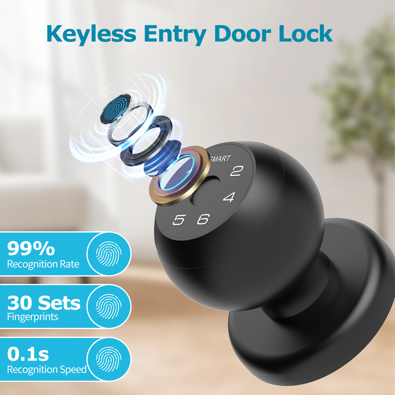 Viladepot Smart Lock Fingerpri - Smart Garden Door Lock ulasan dan harga