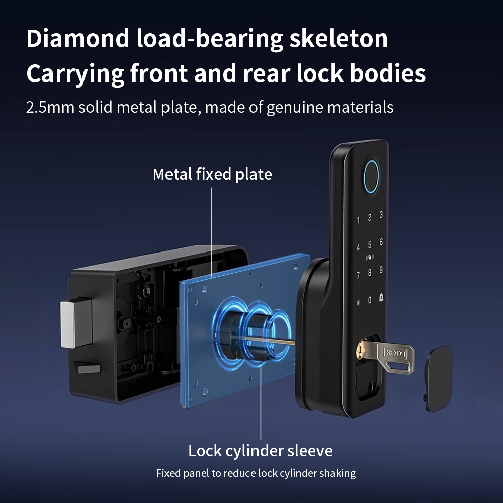 Wifi Fingerprint Waterproof Ou - Smart Garden Door Lock ulasan dan harga
