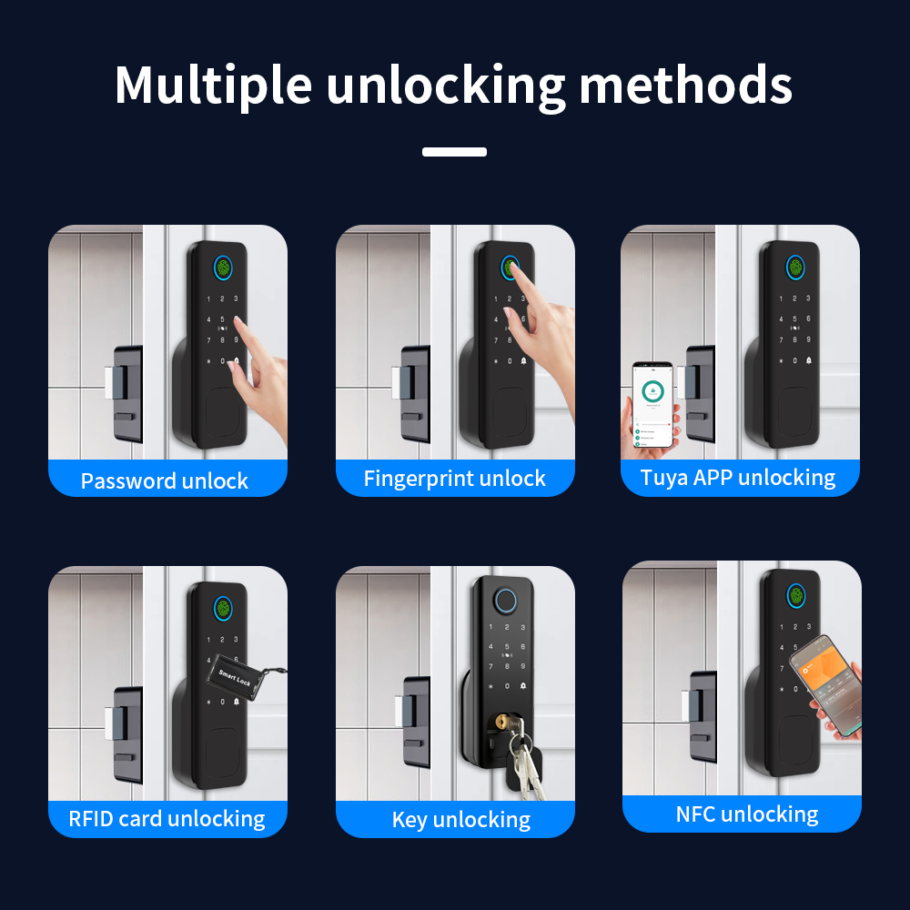 Wifi Fingerprint Waterproof Ou - Smart Garden Door Lock ulasan dan harga