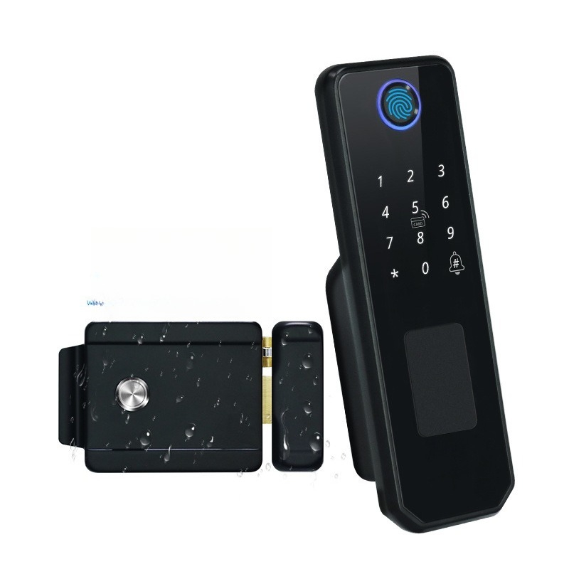 Double-sided fingerprint water - Smart Garden Door Lock ulasan dan harga