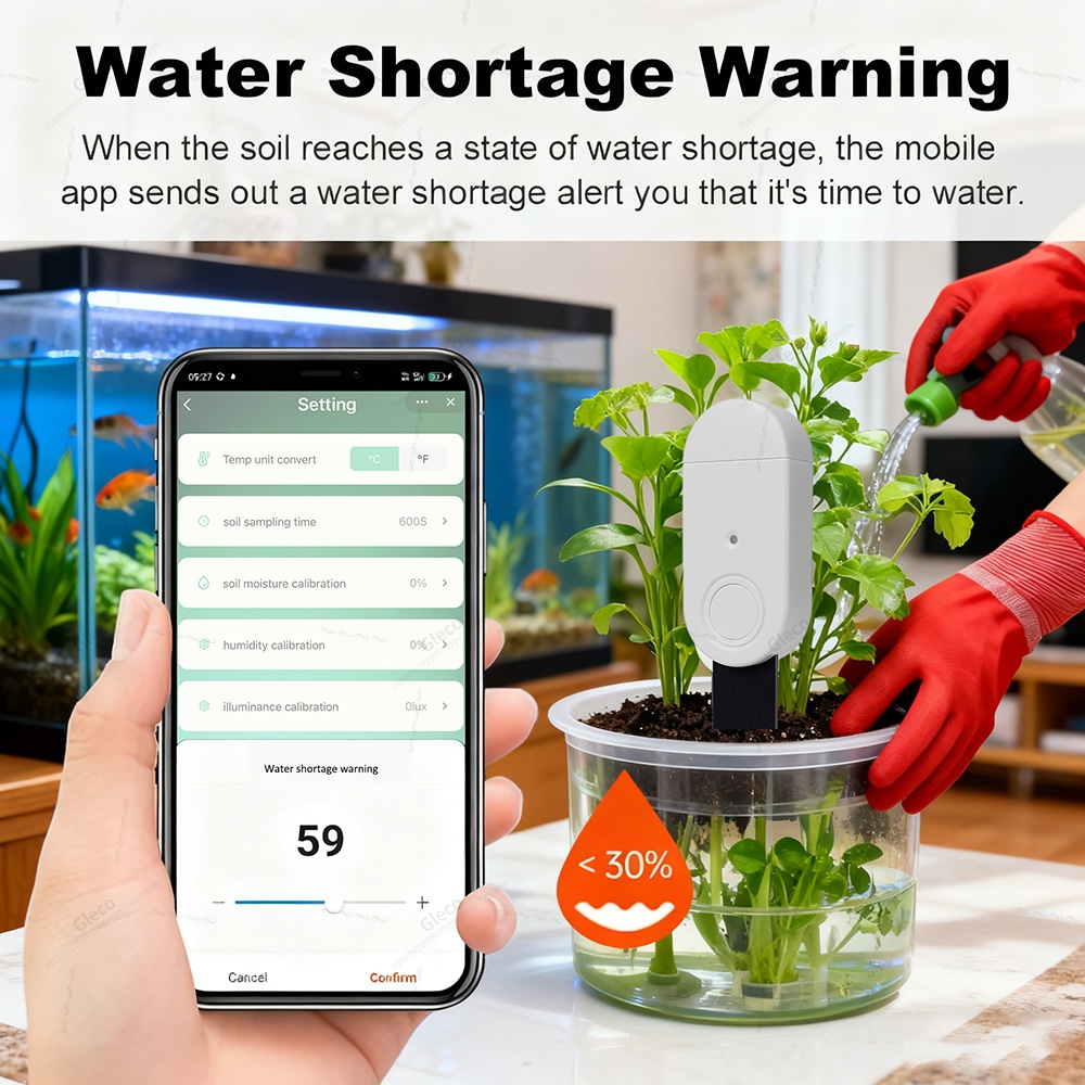 Zigbee Soil Tester Fertility T - Smart Garden Sensors ulasan dan harga