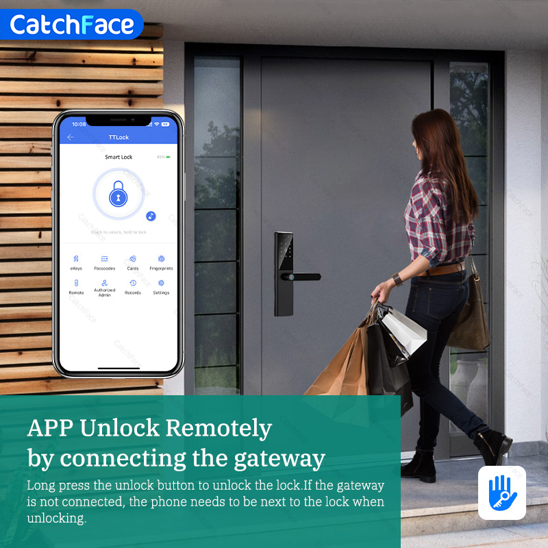 Bluetooth Fingerprint Door Loc - Smart Garden Door Lock ulasan dan harga