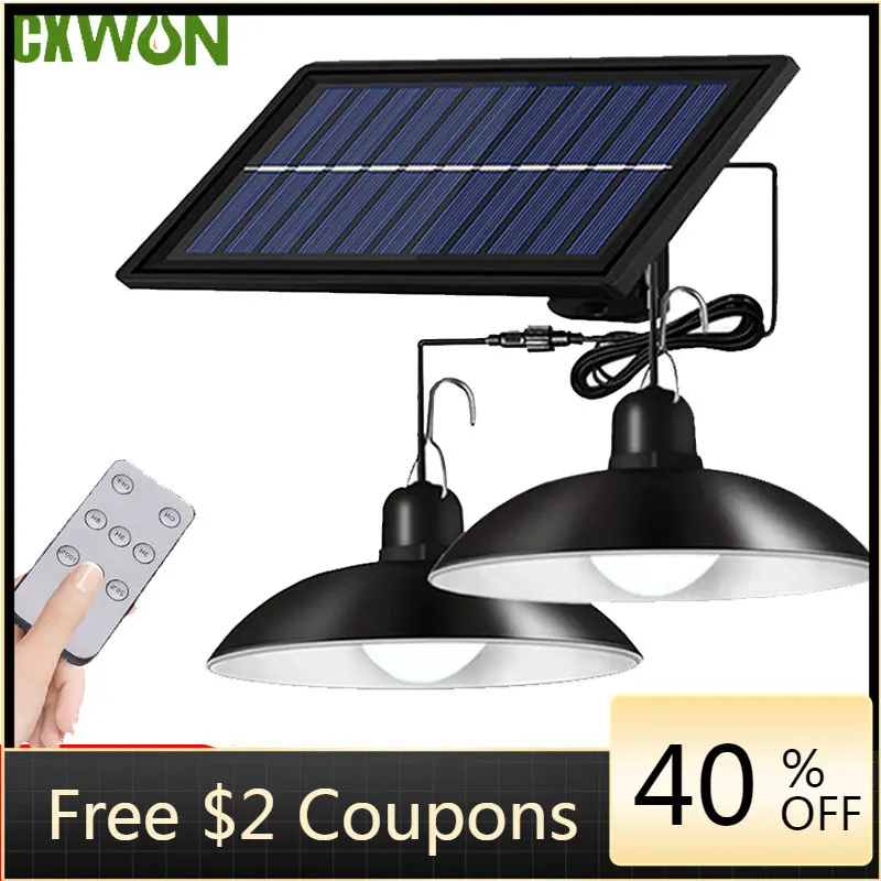 Double Head Solar Pendant Ligh - Smart Garden Sheds ulasan dan harga