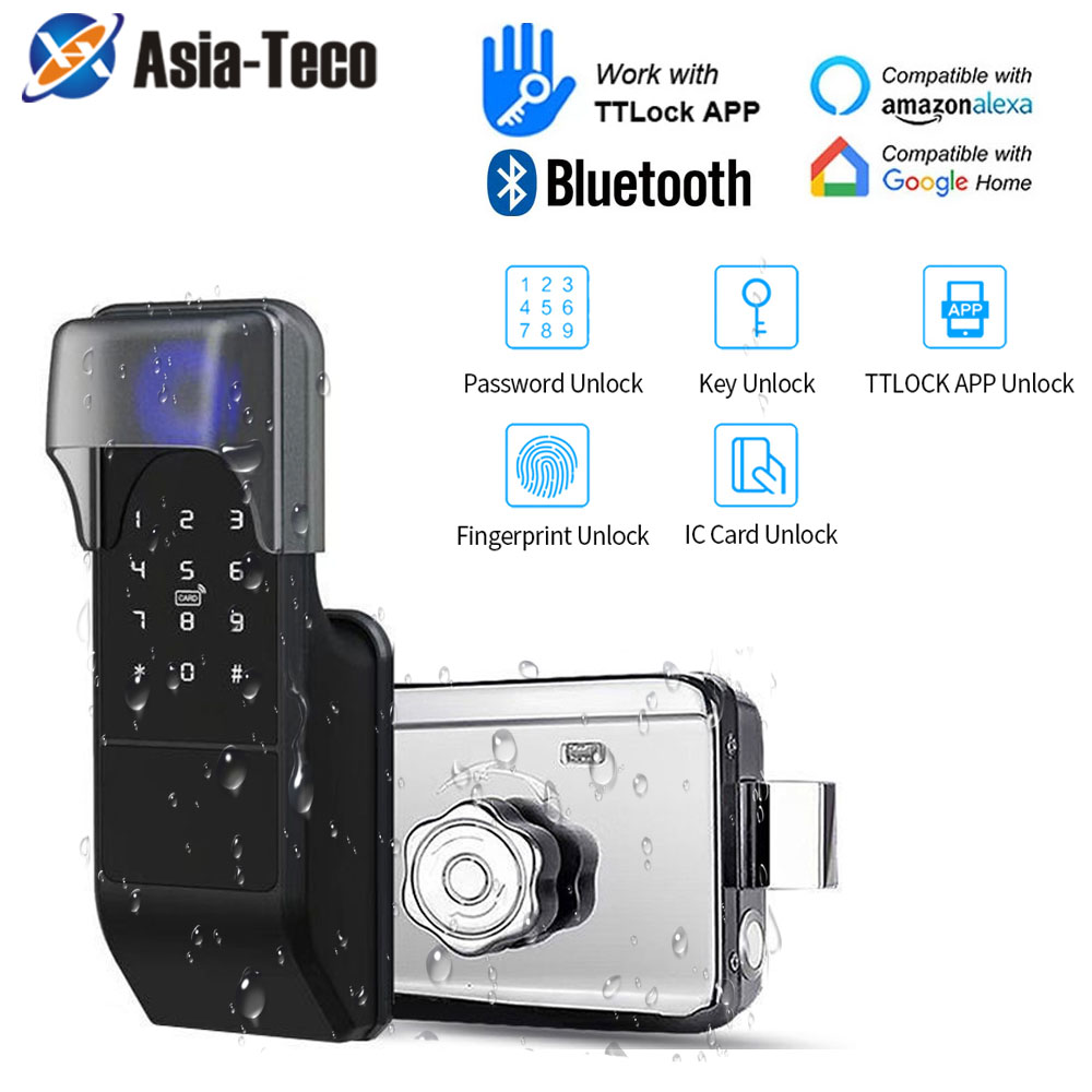 IP65 Waterproof TTLock Fingerp - Smart Garden Lock ulasan dan harga