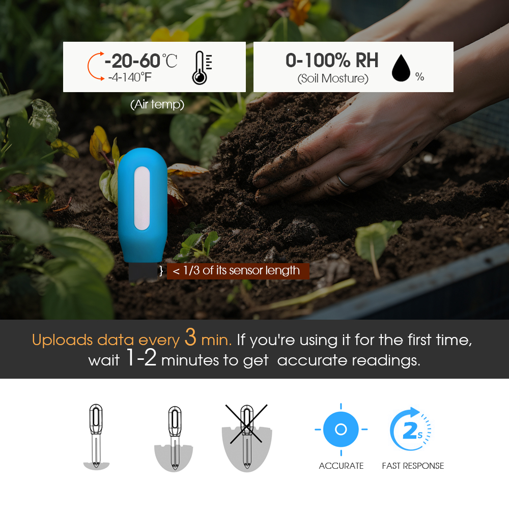 1PCS Tuya Zigbee Soil Sensor H - Smart Garden Is ulasan dan harga