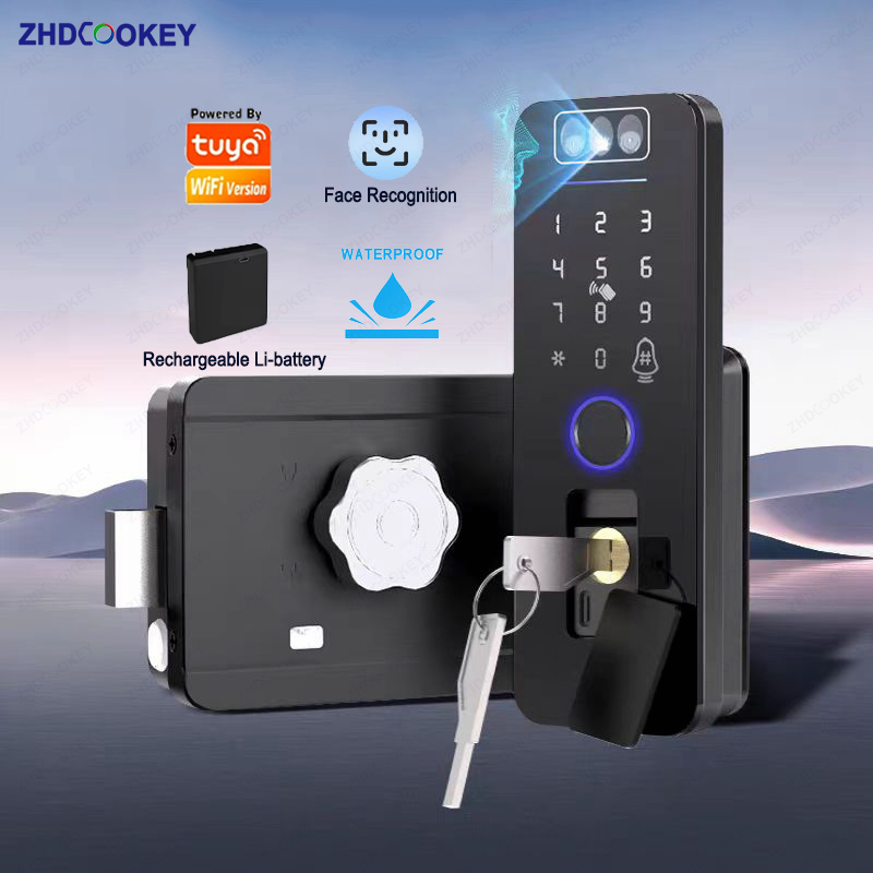 Waterproof 3D Face Recognition - Smart Garden Door Lock ulasan dan harga