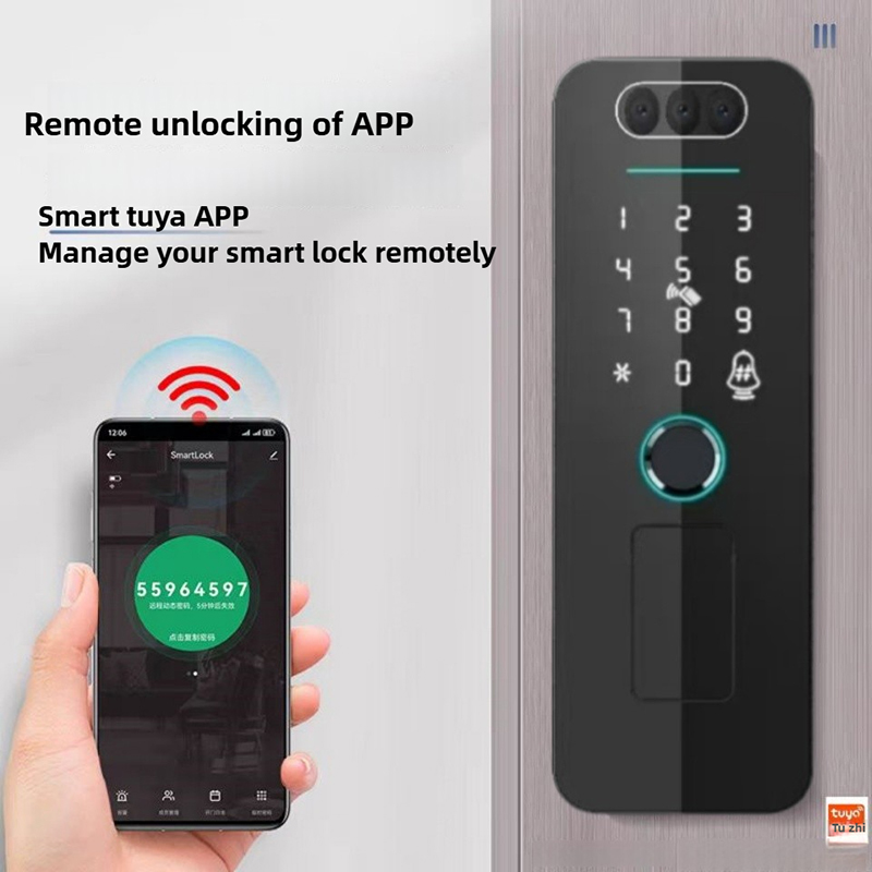 Waterproof 3D Face Recognition - Smart Garden Door Lock ulasan dan harga