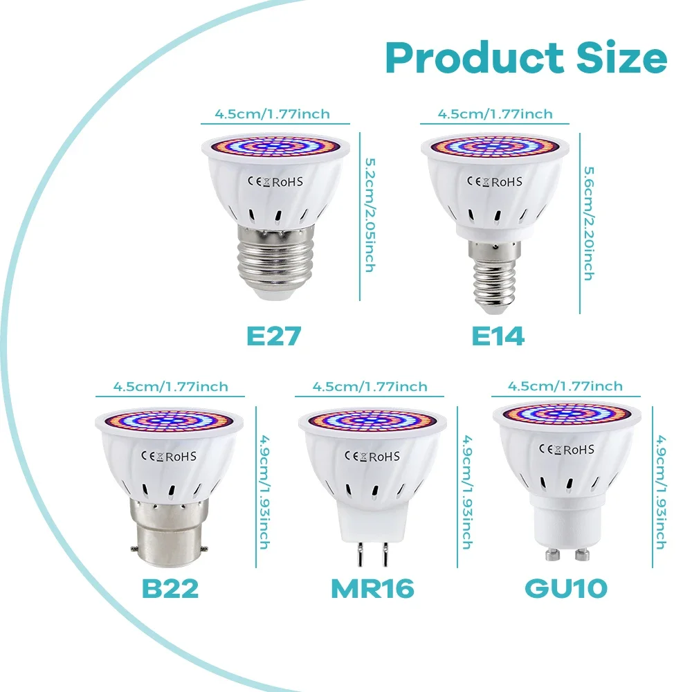 Plant Grow Light 220V LED Bulb - Plant Grow Light Full Spectrum ulasan dan harga