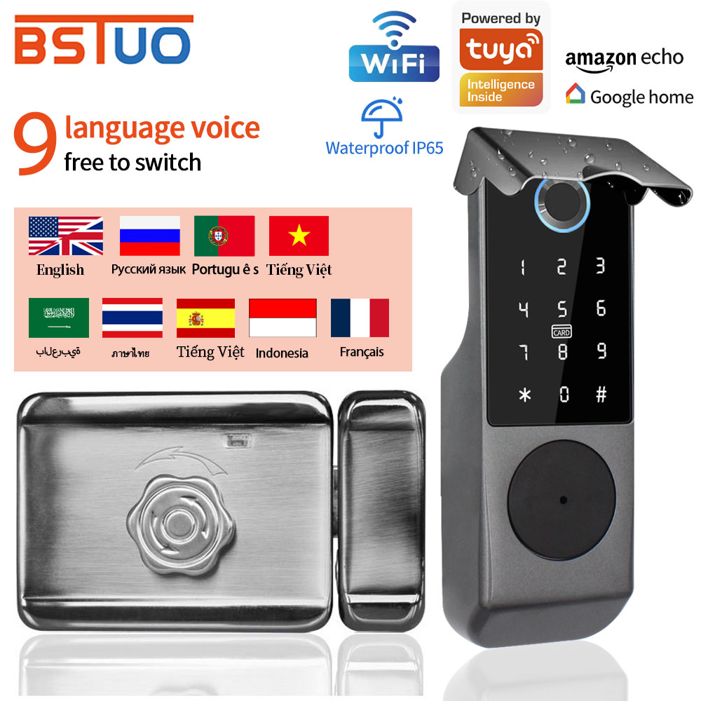 TUYA WIFI Smart Door Lock Fing - Smart Garden Door Lock ulasan dan harga