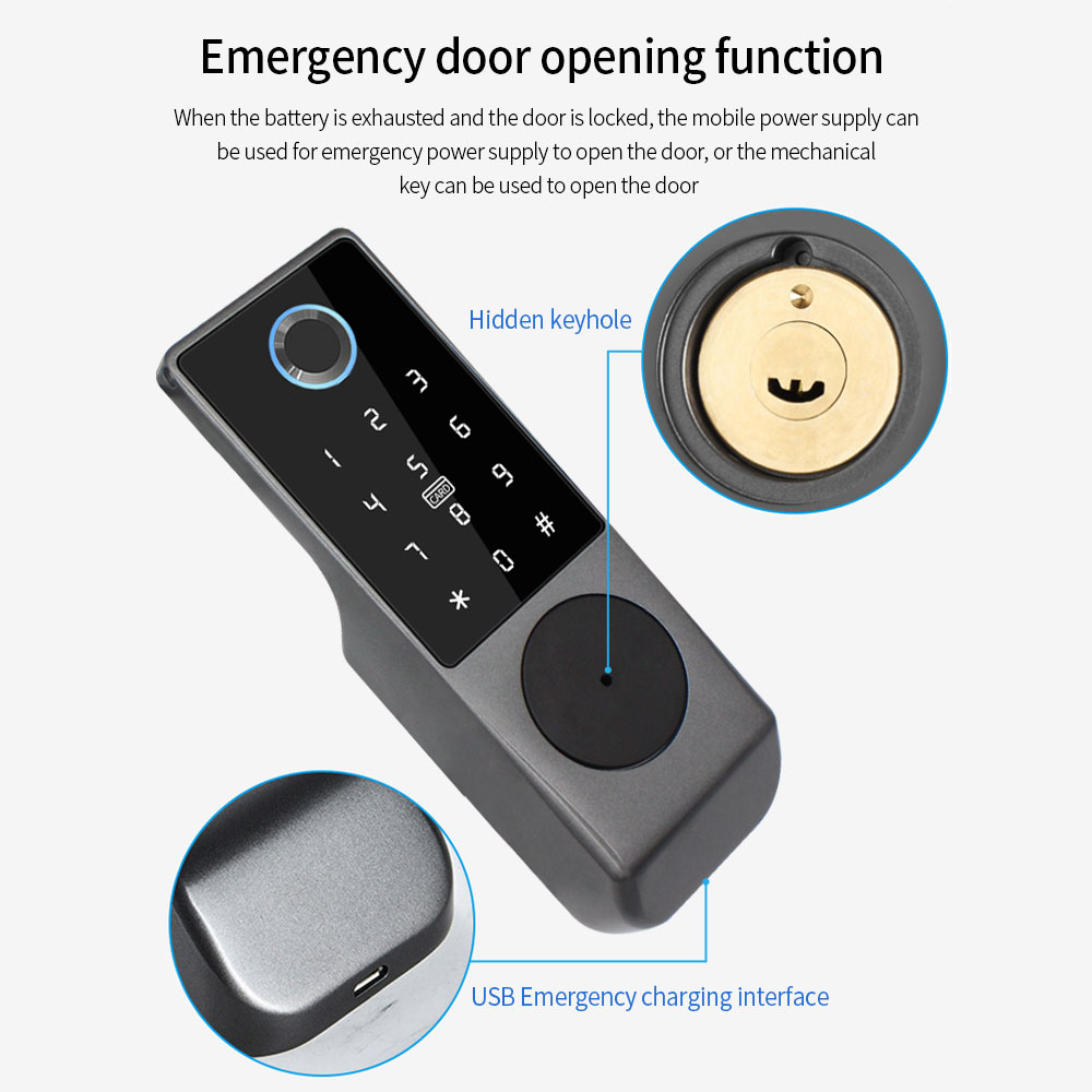 TUYA WIFI Smart Door Lock Fing - Smart Garden Door Lock ulasan dan harga