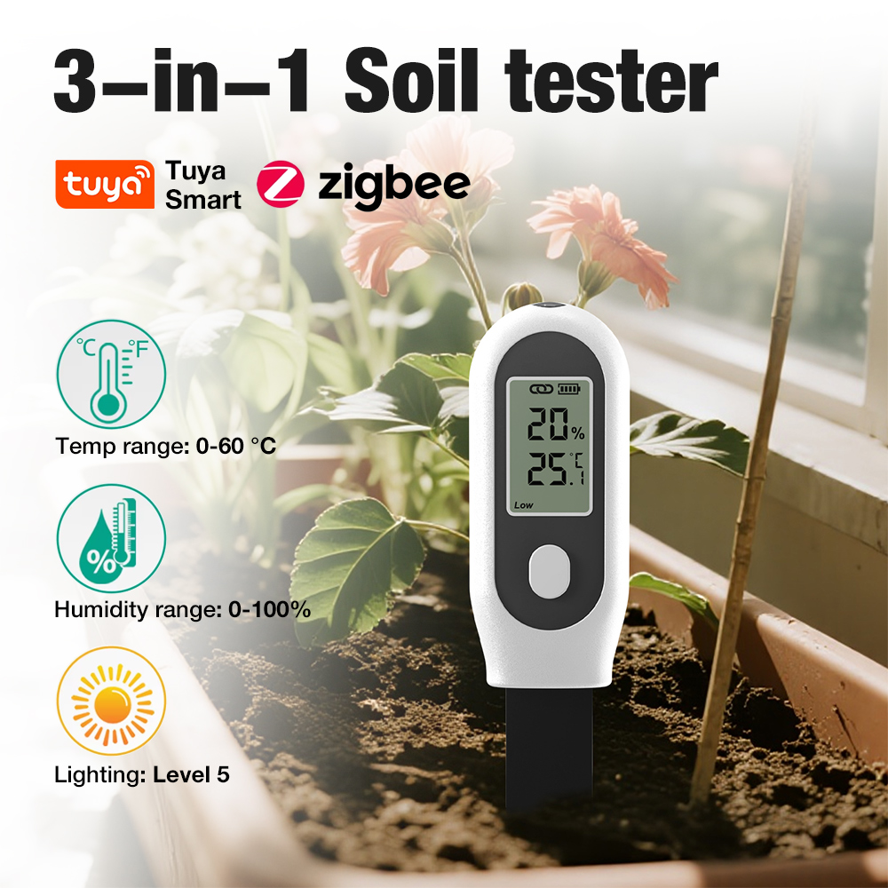3 in 1 Soil Tester Zigbee Smar - Smart Garden Sensors ulasan dan harga