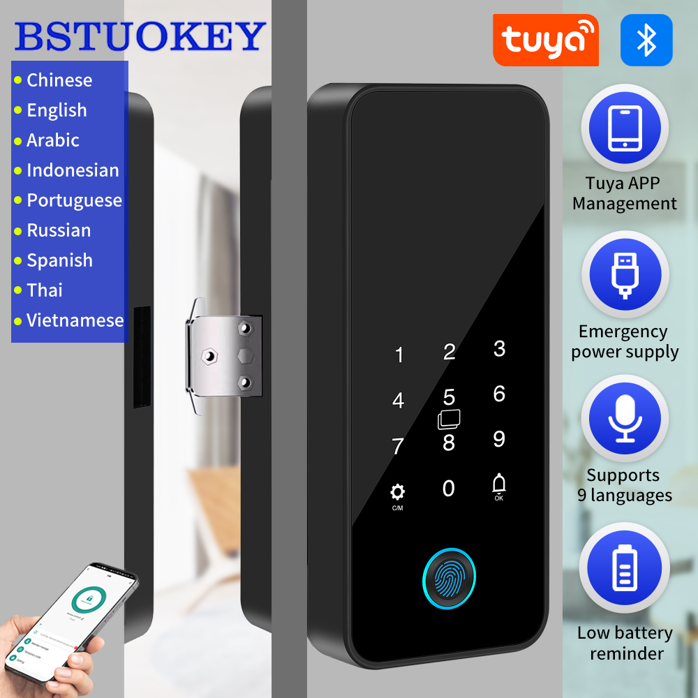 Tuya Smart Life Bluetooth Glas - Smart Garden Door Lock ulasan dan harga