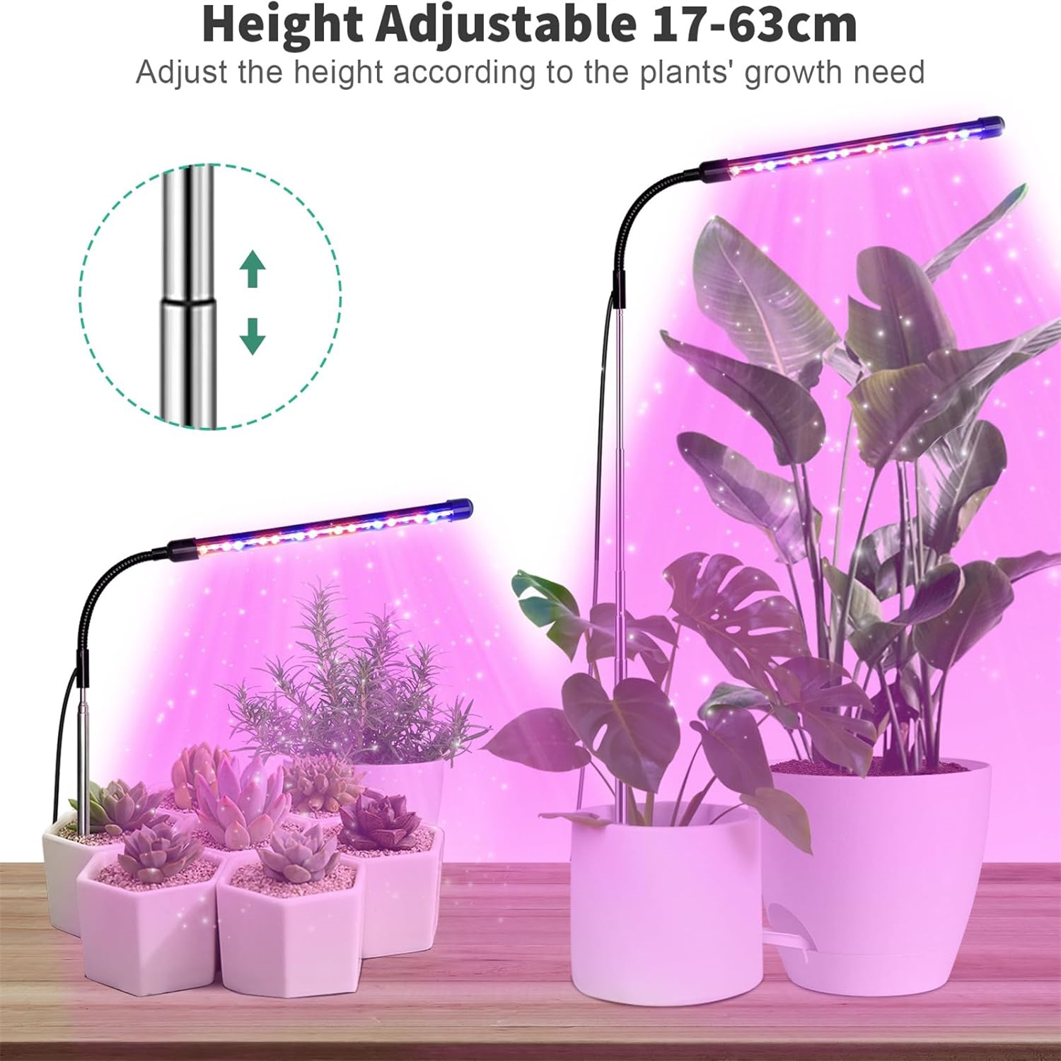 3Colors USB Grow Lamp Plant Fu - Plant Grow Light Full Spectrum ulasan dan harga