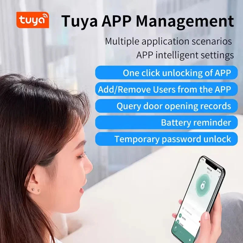 Tuya App Bluetooth Smart Finge - Smart Garden Door Lock ulasan dan harga