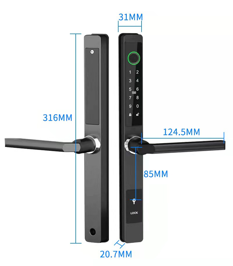 ZHDCOOKEY Biometric Digital Do - Smart Garden Door Lock ulasan dan harga