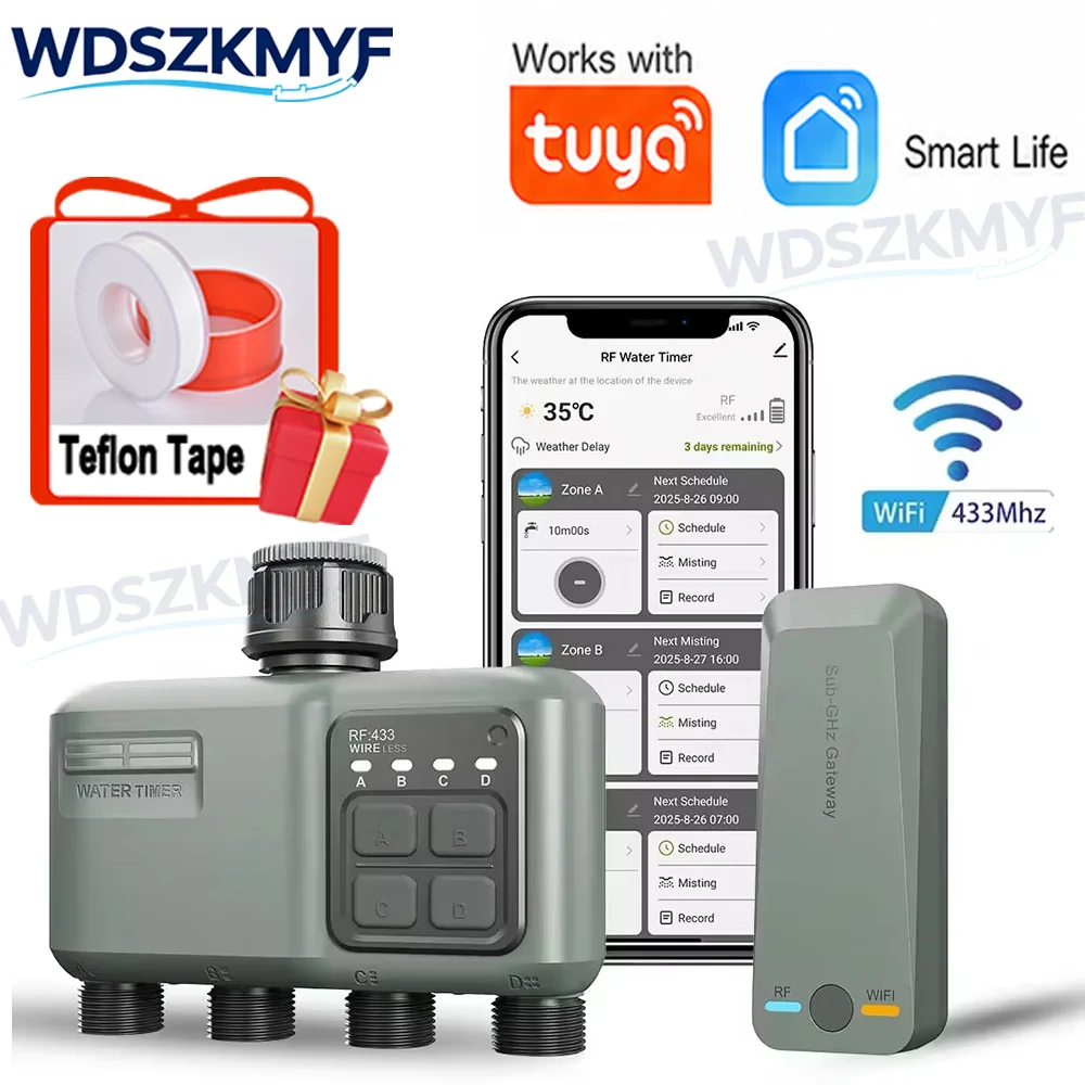 WiFi RF433 Smart Garden Sprink - Smart Garden Lock ulasan dan harga