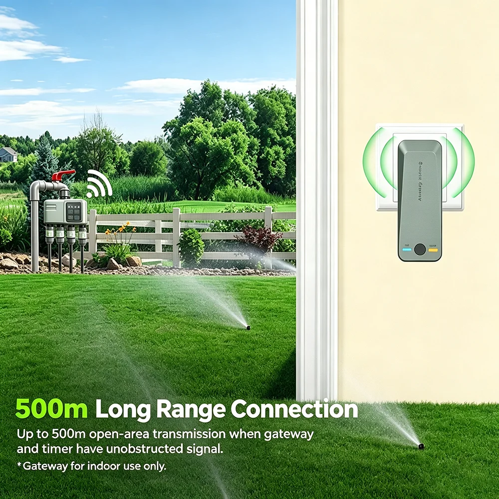 WiFi RF433 Smart Garden Sprink - Smart Garden Lock ulasan dan harga