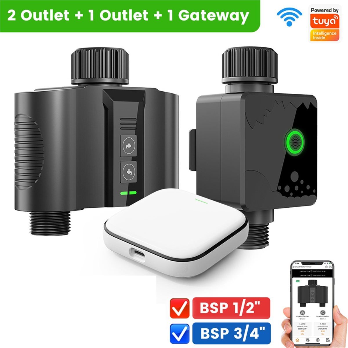 Y17A 1 Set WiFi Water Timer fo - Smart Garden Is ulasan dan harga