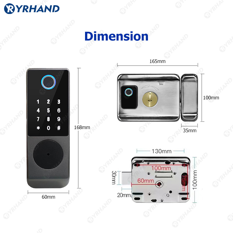 Tuya Smart lock Waterproof Wif - Smart Garden Door Lock ulasan dan harga