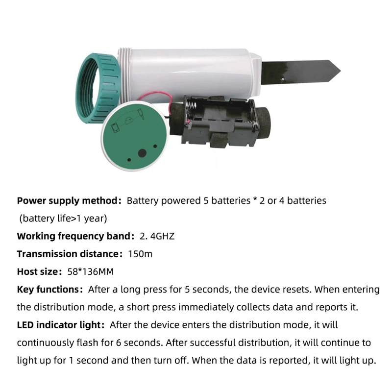 Zigbee Smart 4 In 1 Soil Teste - Smart Garden Sensors ulasan dan harga